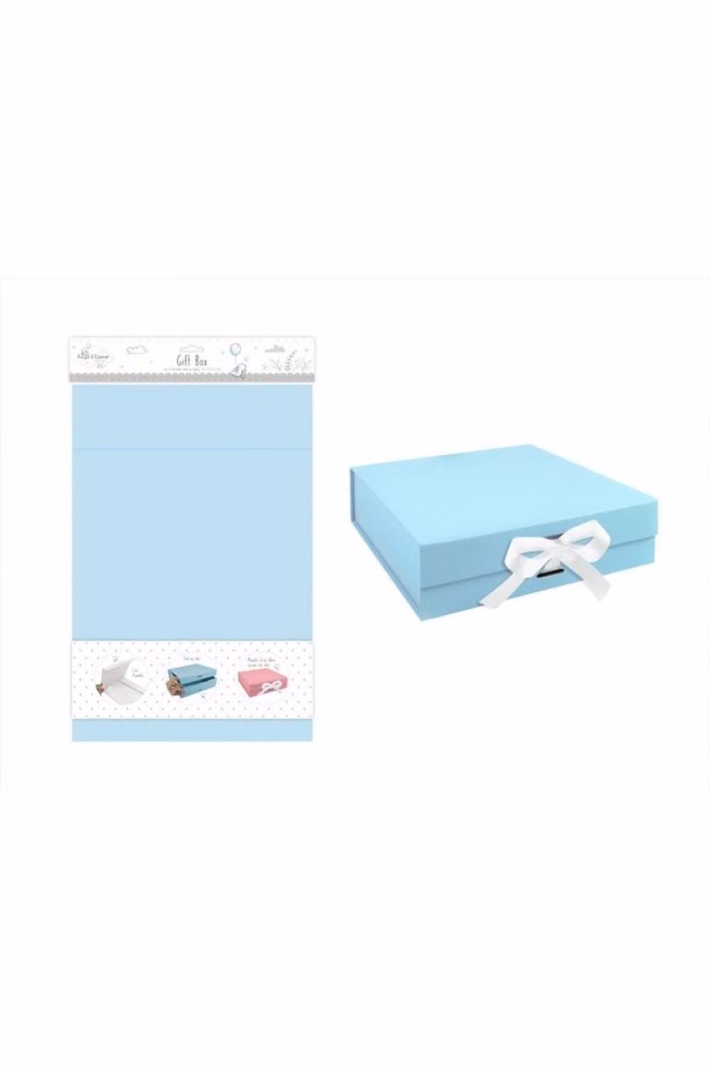 KDMD Medium Baby Blue Cardboard Keepsake Box – 2