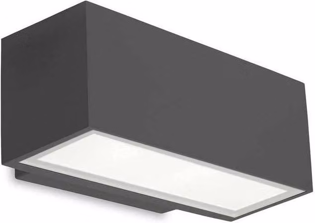Netlighting Afrodita Outdoor LED Up & Down Wall Light, Grey, 22 cm, 1955 lm, 4000K, IP65