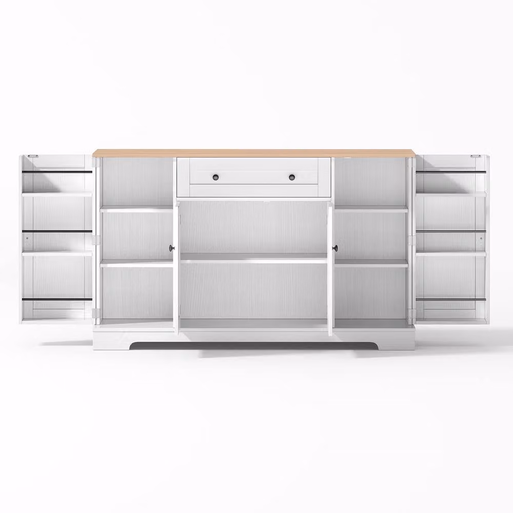 Rolipo Modern Matt White Kitchen Sideboard – 2
