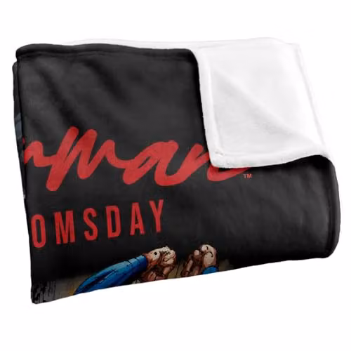 Warner Bros. Superman vs Doomsday Super Soft Silky Touch Fleece Throw Blanket, Multicolour, W: 127.0 cm x L: 152.4 cm – 2