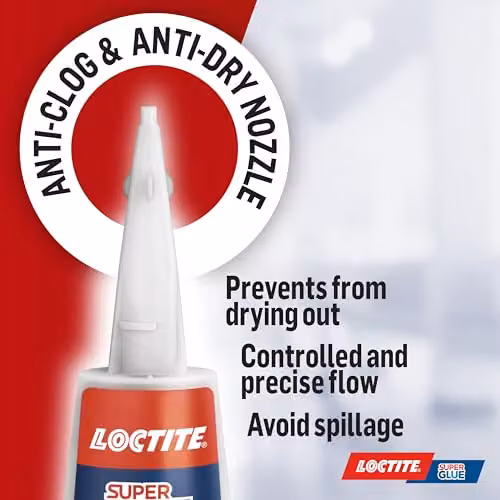 Loctite Precision Super Glue, Transparent Cyanoacrylate Liquid Adhesive, 5 g – 5
