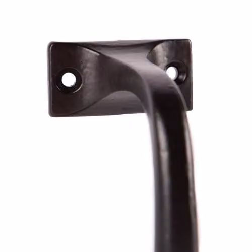 Hammer and Tongs Wrought Iron Handrail Bracket, Matt Black, Pack of 2, D: 7.5 cm, H: 8.5 cm – 4