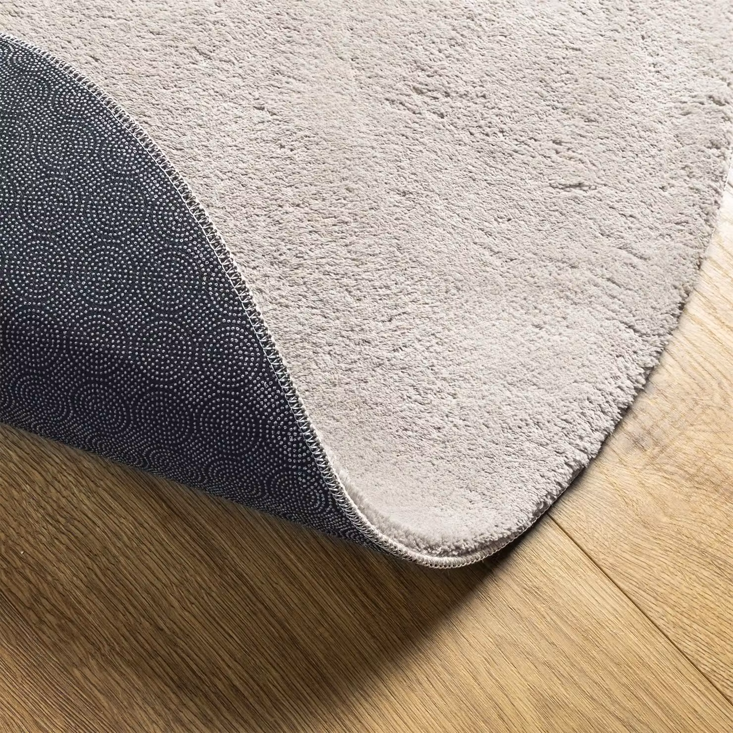 Berkfield Home Sand Cotton Decorative Inlay Area Rug in Beige, W/D/H: 100 x 200 cm – 3