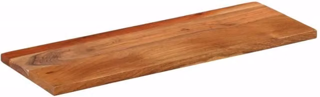 Berkfield Home Rectangular Solid Wood Acacia Table Top, Brown, W: 80 cm, D: 20 cm, H: 3.8 cm