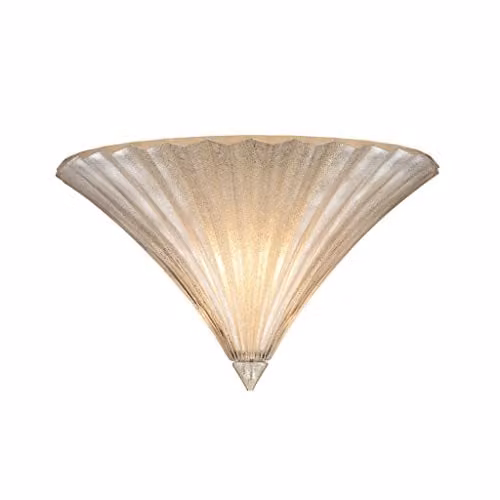 Ideal Lux Santa AP1 Big Gold and Transparent Glass Wall Light for Living Rooms
