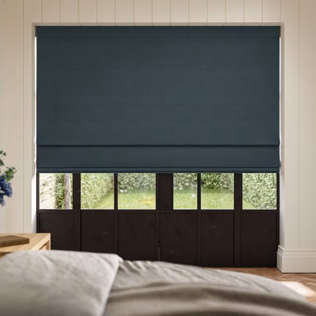 Ante Decor Fortress No Joins Dimout Made To Measure Roman Blind in Slate Grey