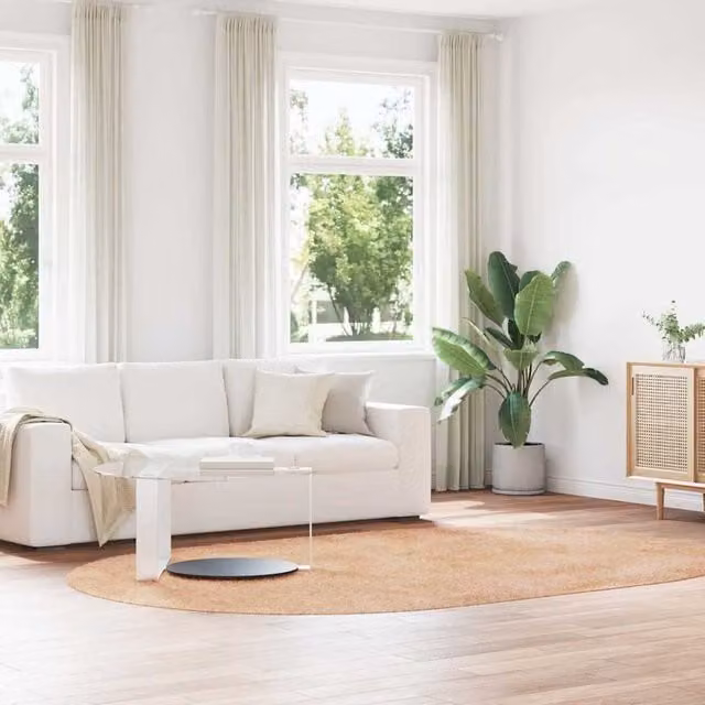 Berkfield Home NAVARRA Shaggy High Pile Rug, Beige, W: 300 cm, D: 200 cm