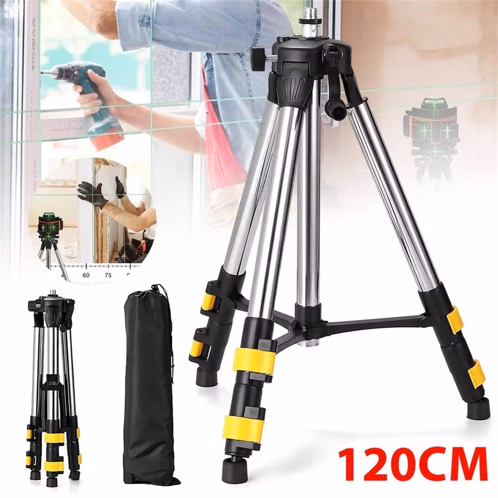 Nordara Universal Laser Level Tripod Adjustable Height Stand in Black, Height: 100 cm – 2