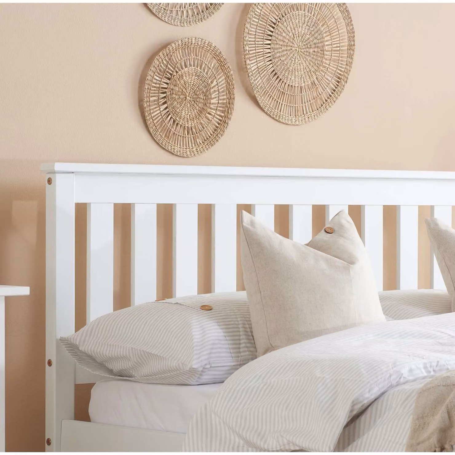 Birlea Denver Lacquered White Solid Pine Bed Frame, 120 x 200 cm – 3