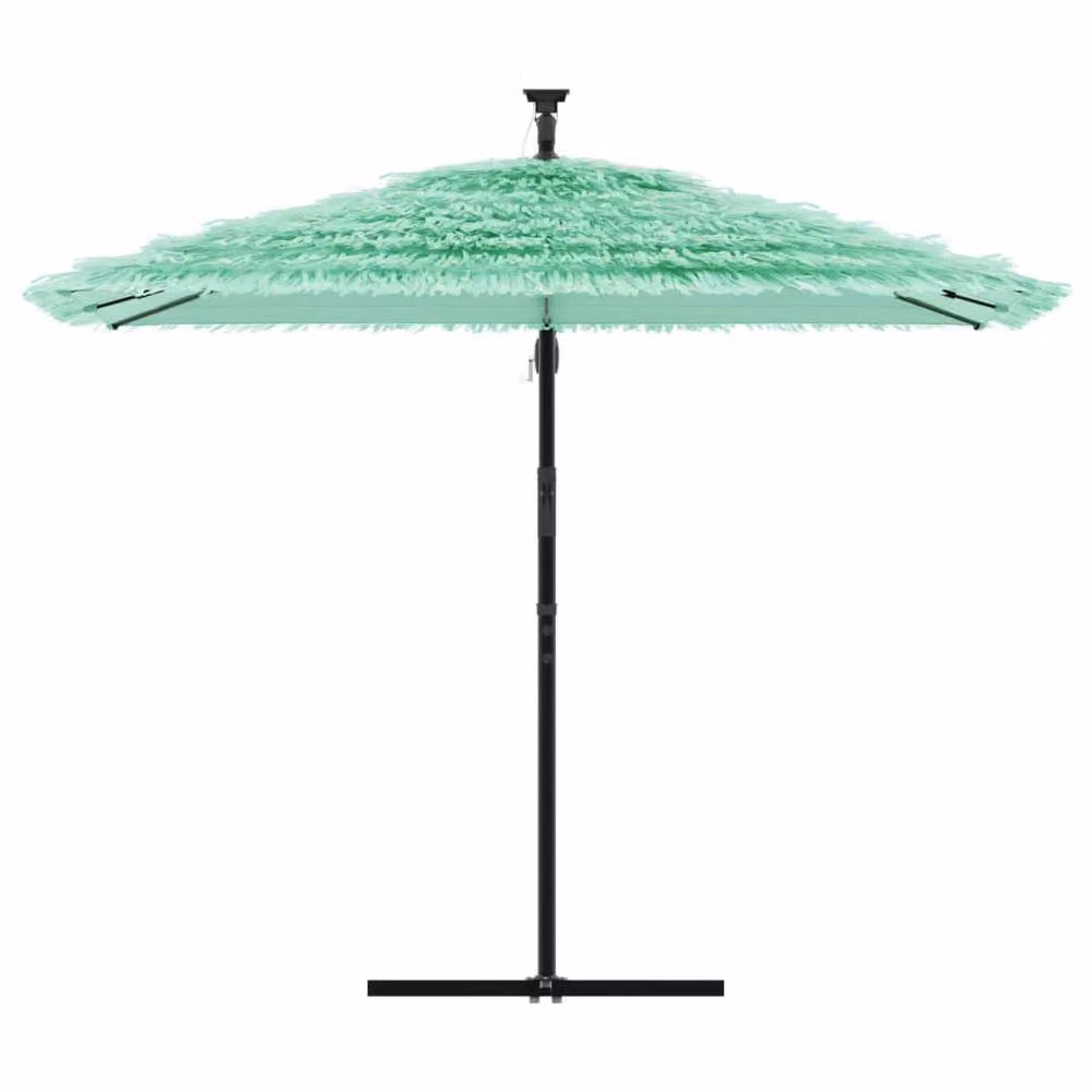 Berkfield Home Garden Parasol in Light Green with Steel Pole, W/D/H: 269 x 269 x 235 cm – 2