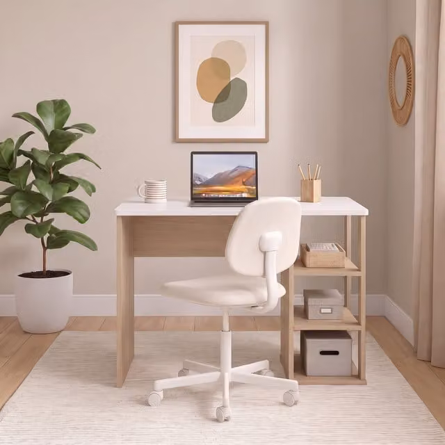 Decorotika Polina Coffee Table in White and Bronze