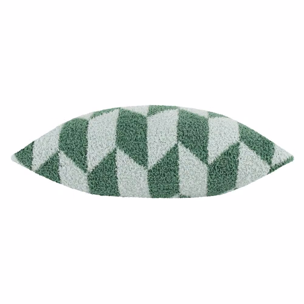 Riva Home Graphic Square Polyester Cushion in Green, W/D/H: 45 x 45 x 45 cm – 3