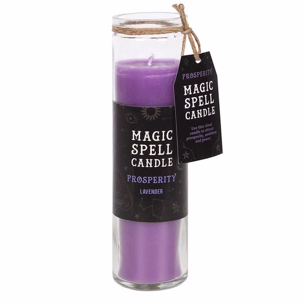 Uniqueful Prosperity Lavender Magic Spell Tube Candle in Purple – 3