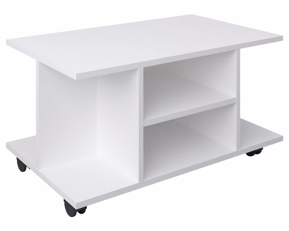 VCM Findalo Wood TV Lowboard in White Matt, W/D/H: 80 x 40 x 40 cm – 2
