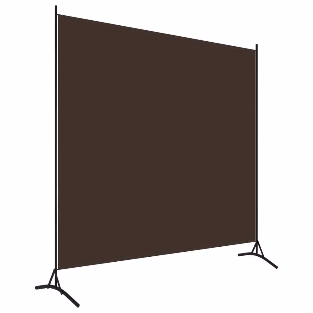 Berkfield Home Durable 1-Panel Room Divider in Brown, W/H: 175 x 180 cm – 2