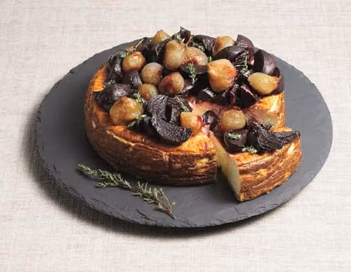 Artesa Slate Lazy Susan Rotating Serving Platter, Black, Diameter: 35 cm – 4