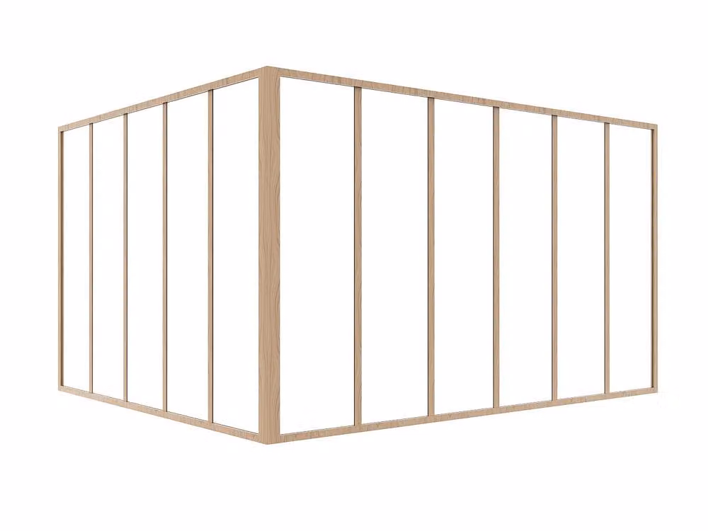 Vente-unique Corner Workshop with Powder-Coated Aluminium Frame and Glass Roof in Brown, W: 182.2 cm, D: 152.2 cm, H: 105 cm – 2