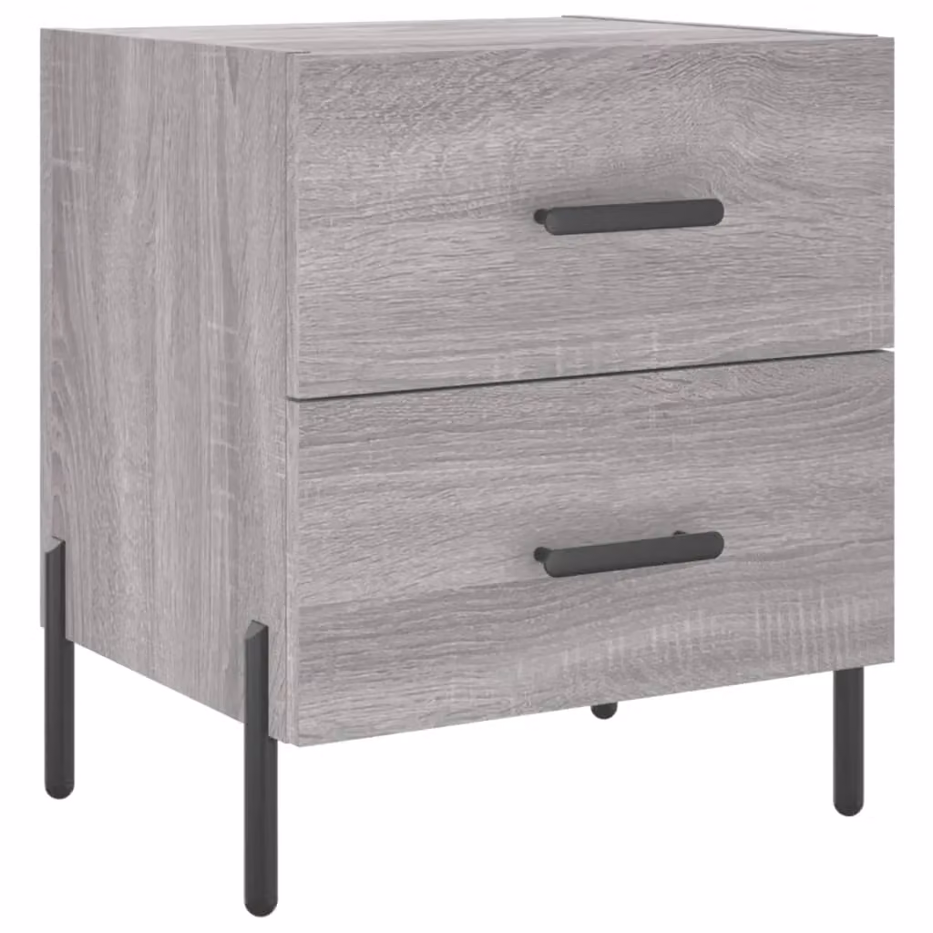 Berkfield Home Grey Sonoma Bedside Cabinet W/D/H: 40 x 35 x 47.5 cm – 2