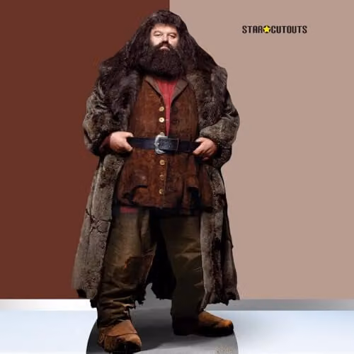 Star Cutouts SC1477 Rubeus Hagrid Wizard Large Cardboard Cutout, Multicolour Harry Potter Themed Party Decoration, H: 197 cm x W: 96 cm – 6
