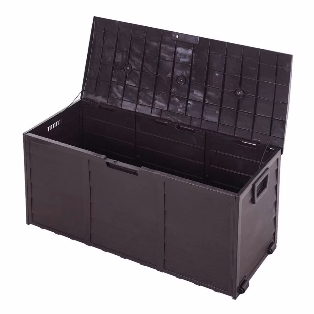 Kelvenix 290L Outdoor Garden Storage Deck Box in Black – 3
