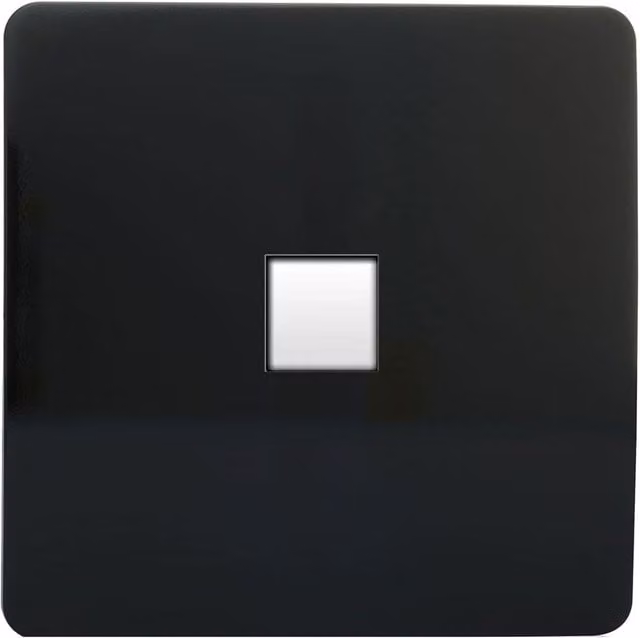 Trendi Switch Artistic Modern Glossy Black Flush Telephone Socket – 1