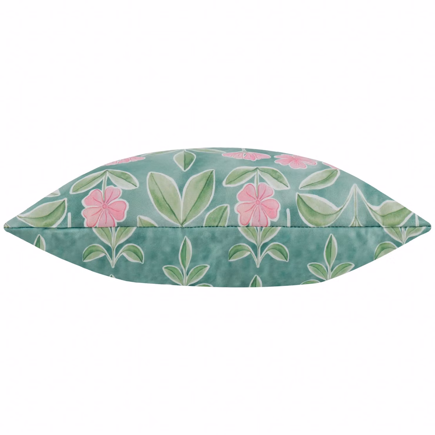 Wylder Nature Viola Printed Reversible Outdoor Polyester Filled Cushion in Blue and Pink, W/D/H: 45 x 45 x 45 cm – 3