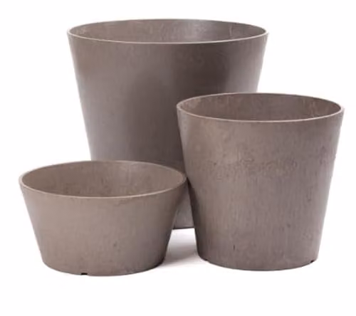 Garden Gear Octavia Oak Self-Watering Garden Planter in Brown, Made from Recycled Rubber, H 15 cm x W 30 cm x D 30 cm – 3