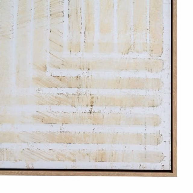 KDMK Abstract Canvas Wall Decor in Brown and Beige