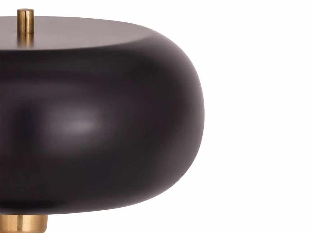 Vente-unique Kerry Metal Table Lamp in Gold/Brass and Black, Diameter: 26 cm, Height: 50 cm – 3