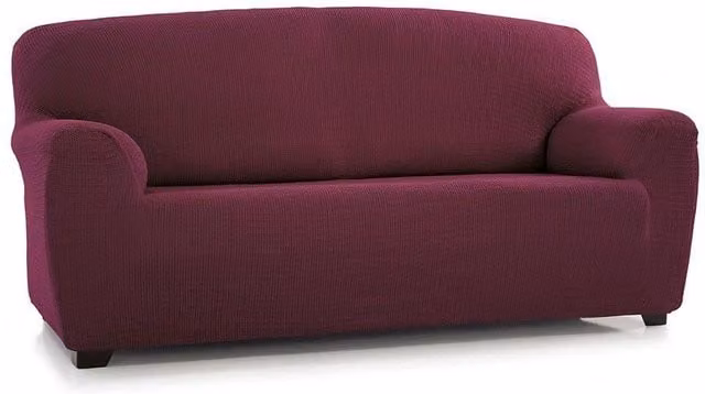 Homescapes Luxury Clare Two Seater Armchair Cover Slipcover Protector in Purple – 1