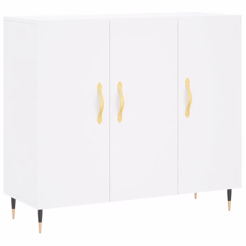 Berkfield Home Modern White Matt Sideboard W/D/H: 90 x 34 x 80 cm – 2