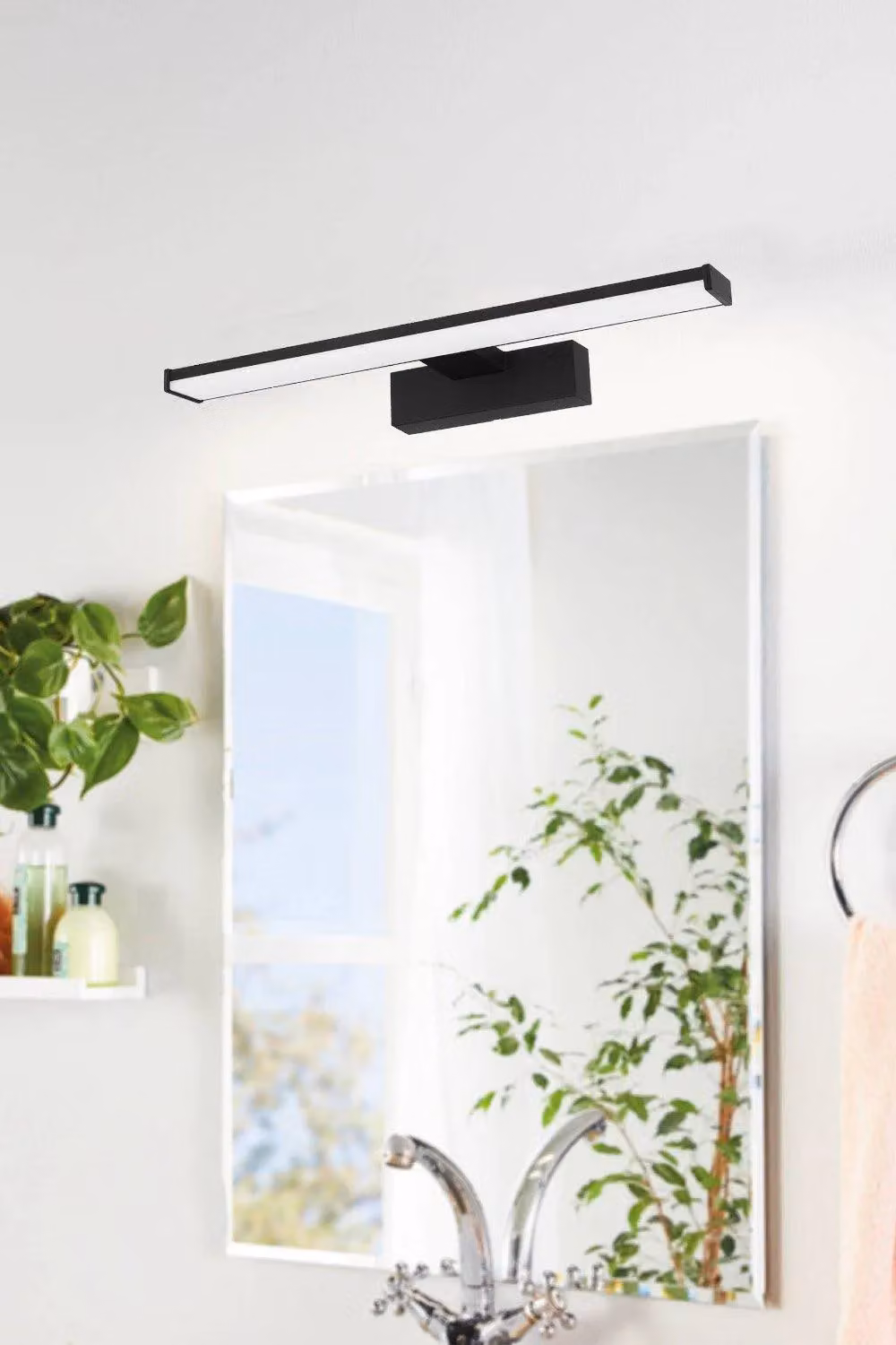 Eglo Pandella 1 Black Plastic Integrated LED IP44 Bathroom Wall Light – 2