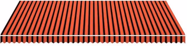 Berkfield Home Durable Polyester Awning Sunshade Canvas in Orange and Brown, W: 500 cm, D: 300 cm – 1