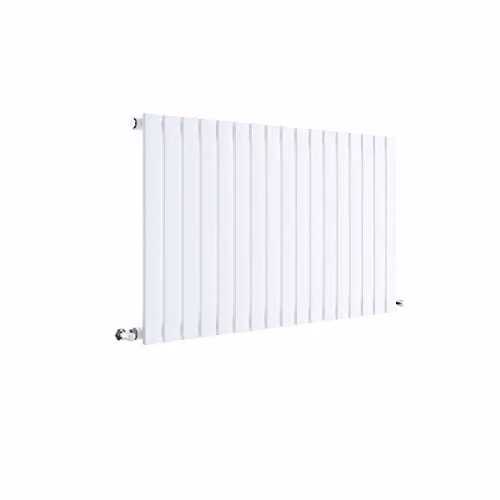 Nuie HLW56 Sloane Modern Wall Mount Designer Horizontal Single Panel Radiator, White, W/H/D: 99.2 x 60 x 5.3 cm