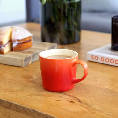 Argon Tableware Orange Ombre New Bone China Coffee Mugs, 330ml, Pack of 6 – 4