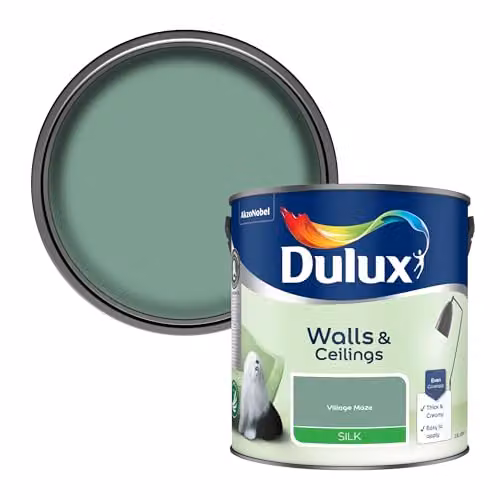 Dulux Water Based Satin Gloss Dispersion Paint in Green, 2.5l – 2