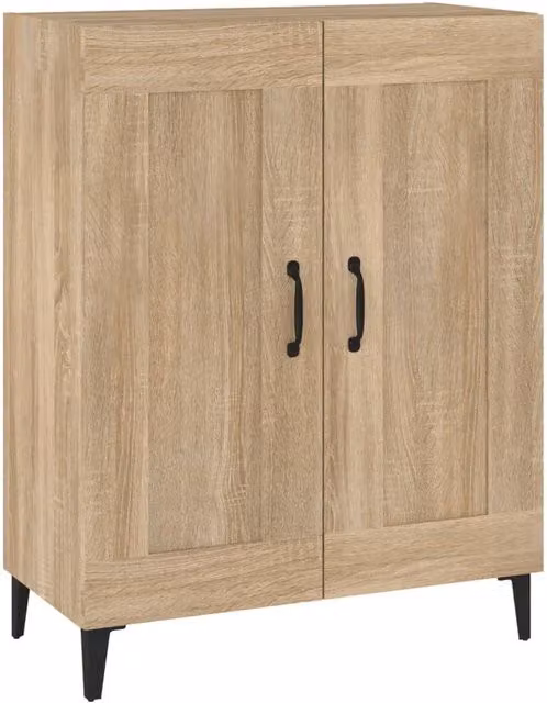 Berkfield Home Sonoma Oak Sideboard in Brown, W: 69.5 cm, D: 34 cm, H: 90 cm – 1
