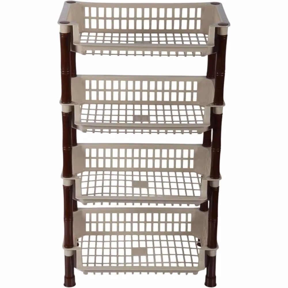 SPETLEK 4 Tier Rectangular Vegetable Rack in Beige – 2