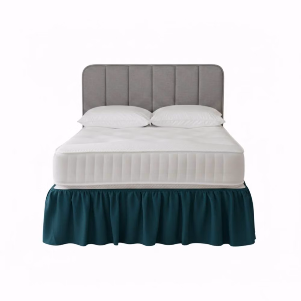Snug City Double Polycotton Divan Bed Base Valance in Petrol – 2