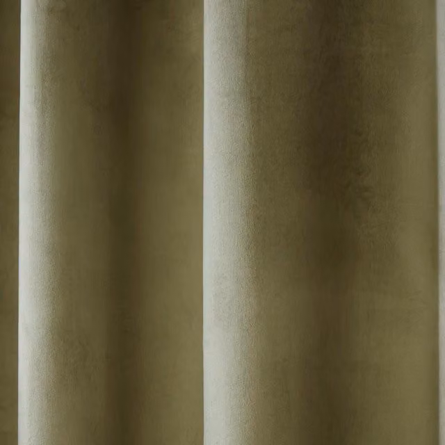 Casa Green Plain Eyelet Fabric Panel Curtains