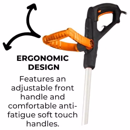 Ark Mat Electric Weed Remover Brush Tool for Patio and Block Paving, Orange, 400W – 2
