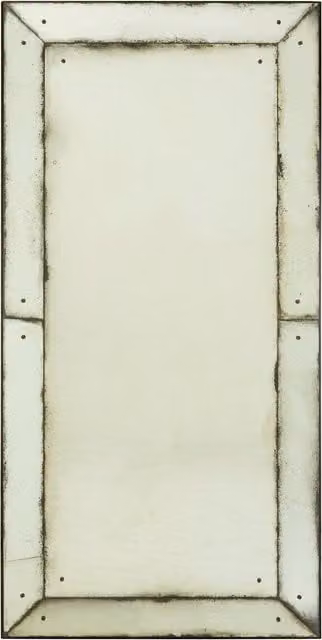 Orsina Riza Large Panelled Rectangular Wall Mirror in Green or Black