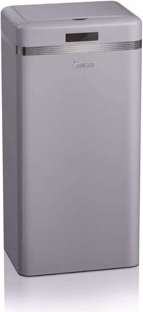 Swan Retro 45L Square Sensor Bin in Grey
