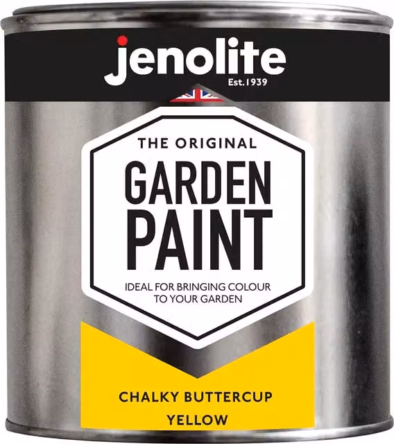 Jenolite Weatherproof Matt Yellow Wood Paint, 1 l