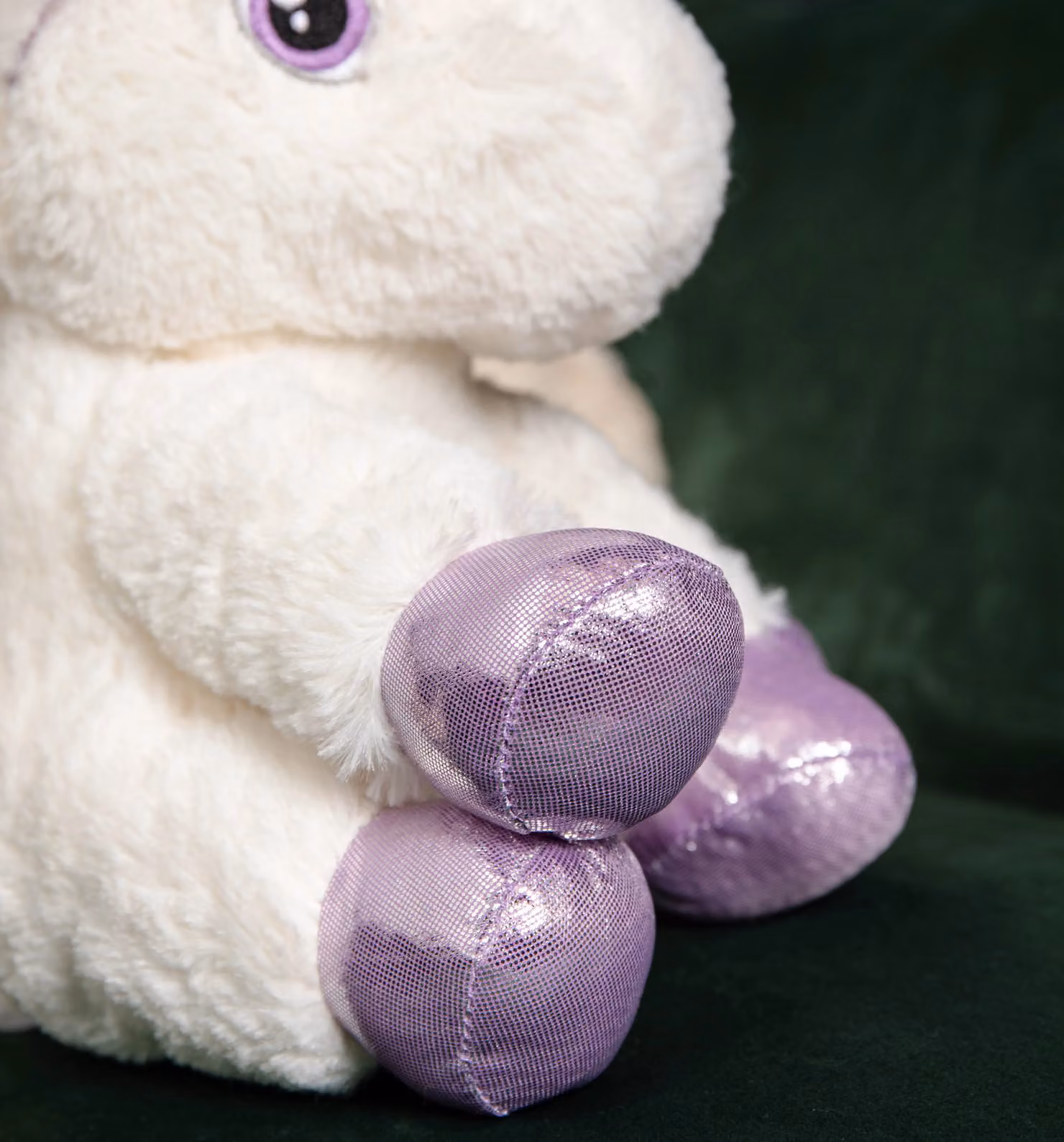 Samuel Alexander White Plush Unicorn with Purple and Pink Details, Height: 24 cm – 3