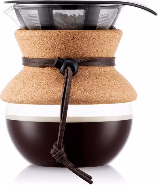 Bodum Pour Over Coffee Maker with Permanent Filter in Brown, 500ml