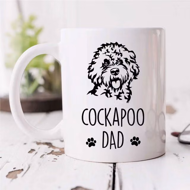 60 Second Makeover Women's Cockapoo Dad Mug in White – 1
