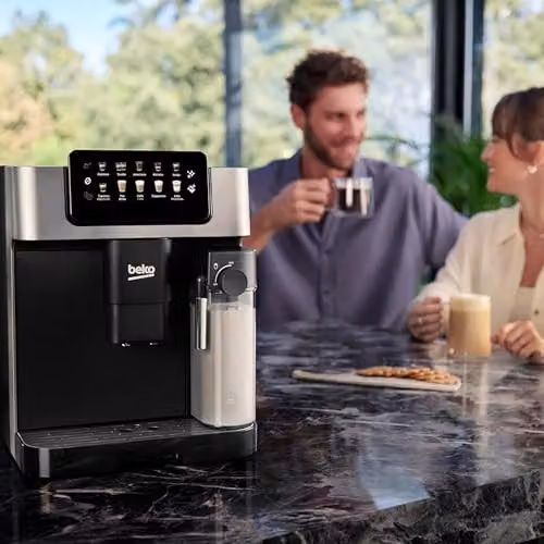 Beko CaffeExperto Bean to Cup Coffee Machine with Integrated Milk Container and Touch Display, Black, W/D/H: 40.5 x 27.5 x 34 cm – 9