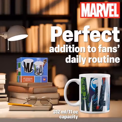 Marvel Heat Changing Ceramic Mug, Multicolour, 312ml – 5