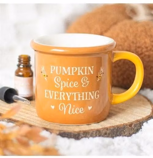 KDMD Pumpkin Spice Ceramic Oil Burner and Wax Warmer in Orange